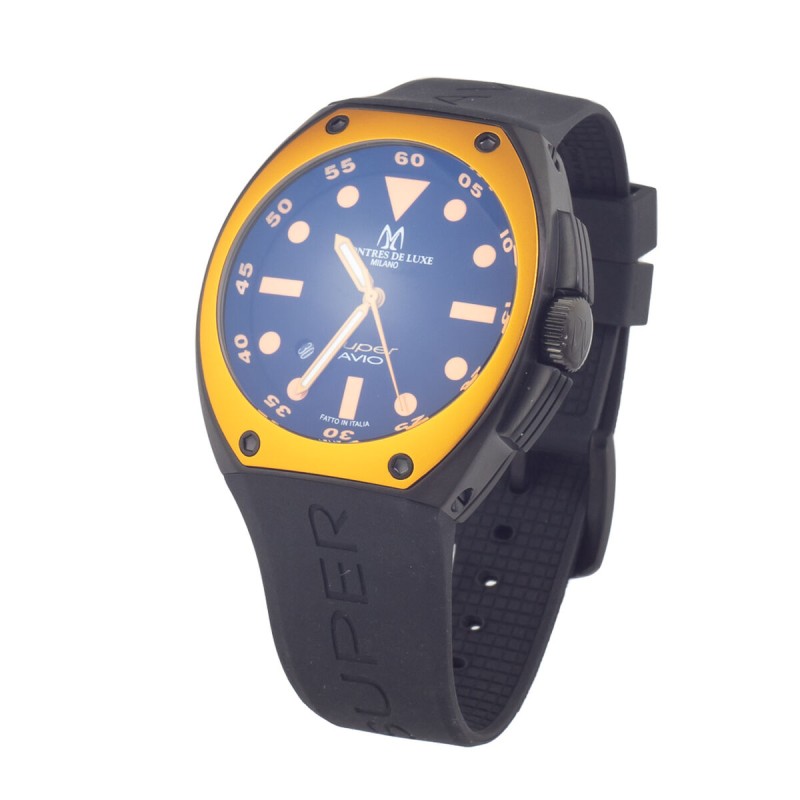 Relógio masculino Montres de Luxe 09SA-BK-1002 (Ø 48 mm)