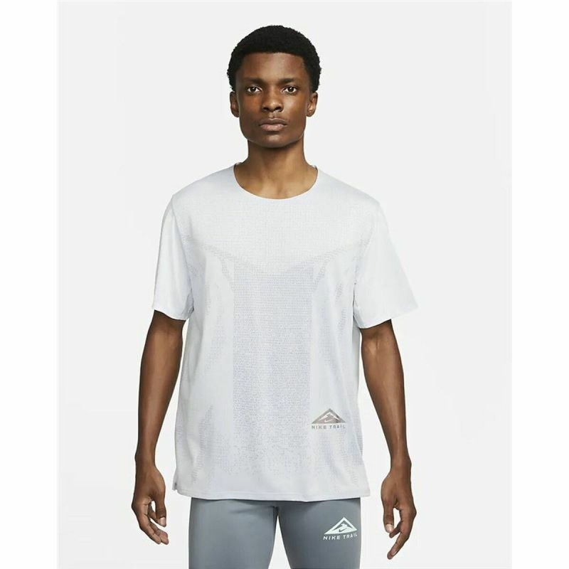 Camisola de Manga Curta Homem Nike Dri-FIT Rise 365 Branco