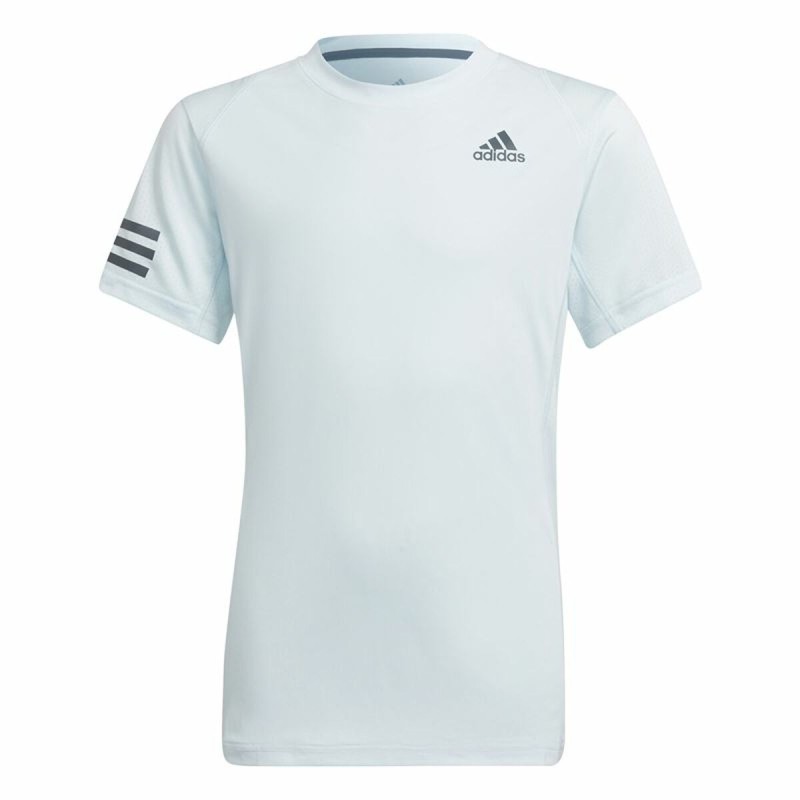 Camisola de Manga Curta Infantil Adidas Club Tennis 3 bandas Branco