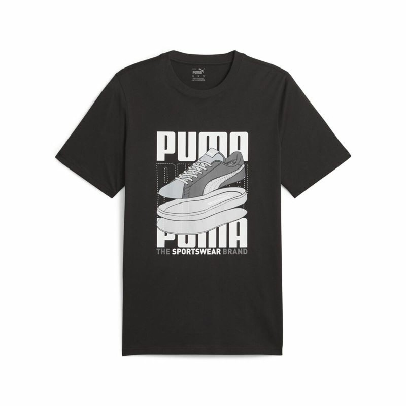 Camisola de Manga Curta Homem Puma Graphiccs Sneaker Preto