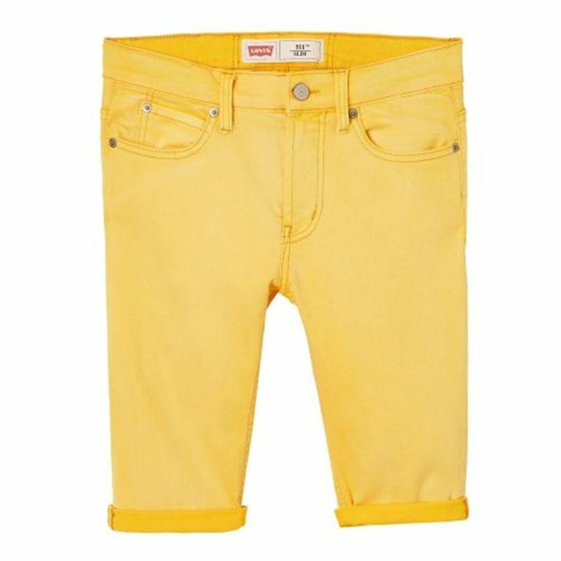 Jeans Criança Levi's 511 Slim Amarelo