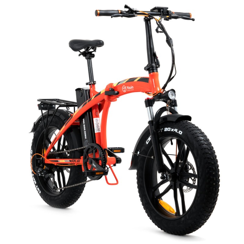 Bicicleta Elétrica Youin You-Ride Dubai 20" 250W 10000 MAH Laranja 25 km/h 20" 250 W