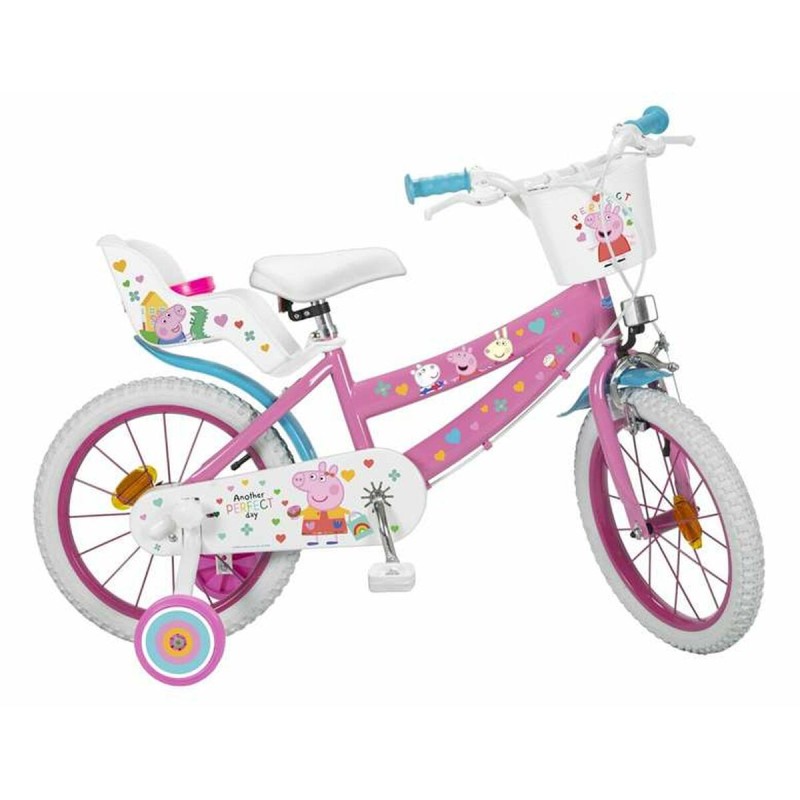 Bicicleta Infantil Peppa Pig 16" Cor de Rosa